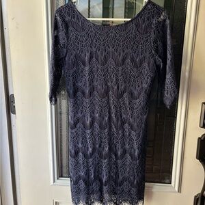 Ezra Blue Lace Cocktail Dress